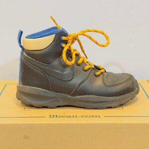 Nike Manoa High Kids 13C Black Hiking Shoes Boots Boys Girls Trail Sneakers